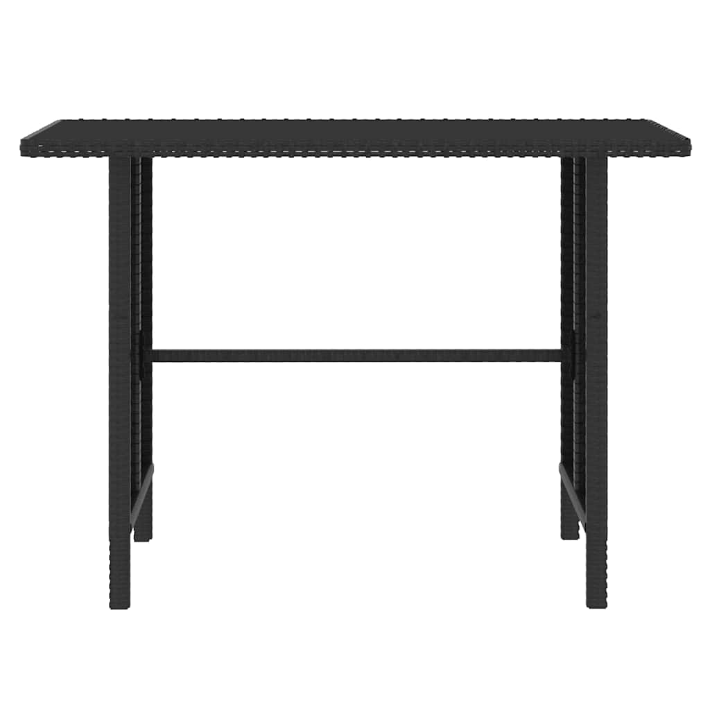 4-tlg. Garten-Lounge-Set Poly Rattan Schwarz - Pazzar.ch