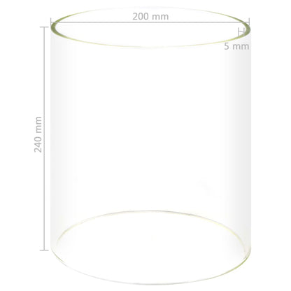 Glaszylinder für Würstchenwärmer 200x240 mm - Pazzar.ch