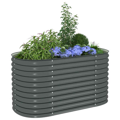 Garten-Hochbeet 160x80x81 cm Verzinkter Stahl Grau - Pazzar.ch