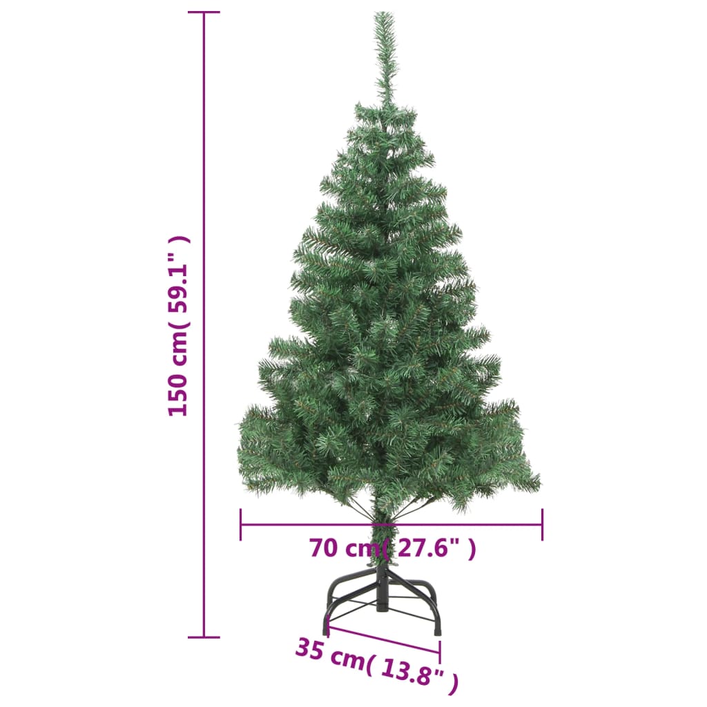 Künstlicher Weihnachtsbaum mit Ständer 150 cm 380 Zweige - Pazzar.ch