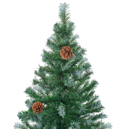 Künstlicher Weihnachtsbaum mit Tannenzapfen gefrostet 150 cm - Pazzar.ch