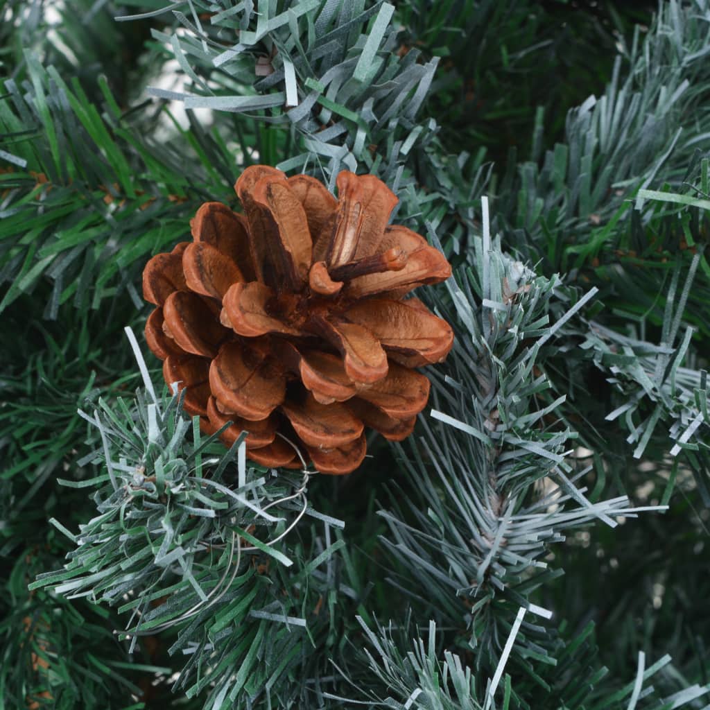 Künstlicher Weihnachtsbaum mit Tannenzapfen gefrostet 150 cm - Pazzar.ch