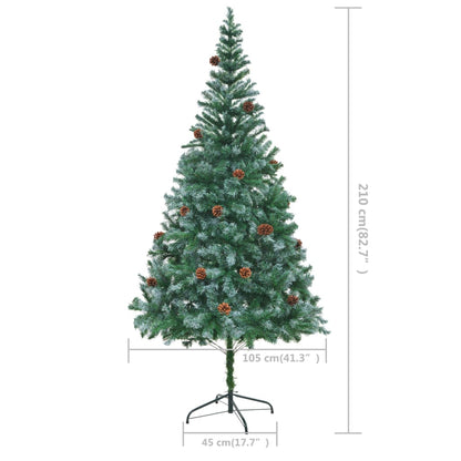 Künstlicher Weihnachtsbaum mit Tannenzapfen 210 cm - Pazzar.ch