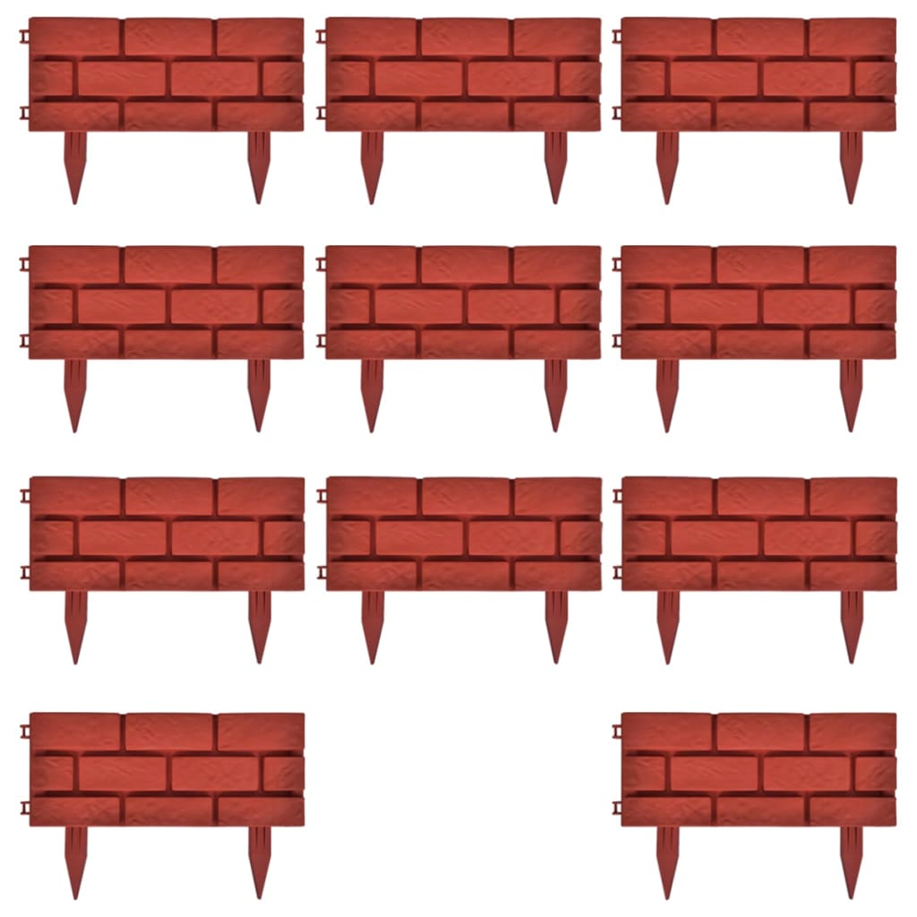 11 x Palisade Gartenzaun Beeteinfassung Beetumrandung