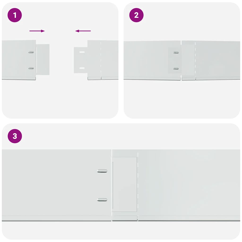 Flexible Rasenkante 5-er Set Verzinkter Stahl 100x14 cm