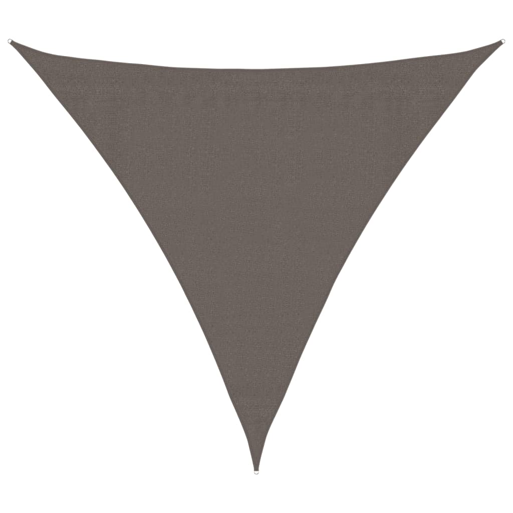 Sonnensegel HDPE Dreieckig 3,6x3,6x3,6 m Anthrazit - Pazzar.ch