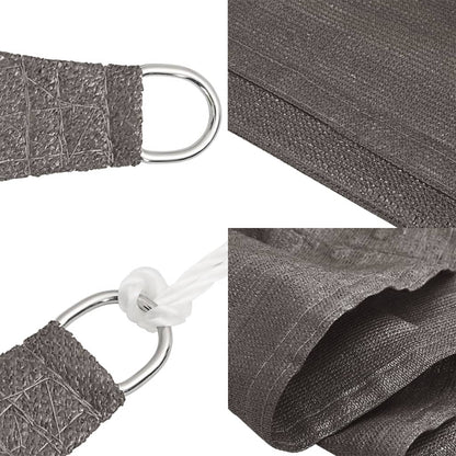 Sonnensegel HDPE Dreieckig 3,6x3,6x3,6 m Anthrazit - Pazzar.ch