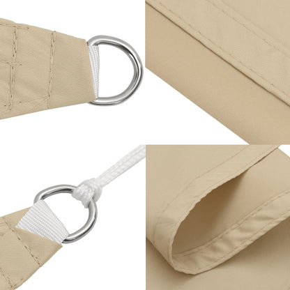 Sonnensegel Oxford-Gewebe Quadratisch 3,6x3,6 m Beige - Pazzar.ch