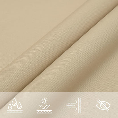 Sonnensegel Oxford-Gewebe Quadratisch 3,6x3,6 m Beige - Pazzar.ch