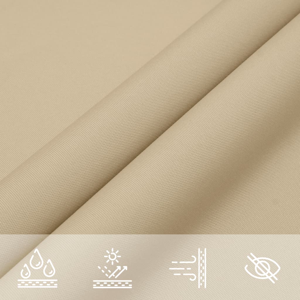 Sonnensegel Oxford-Gewebe Rechteckig 2x4 m Beige