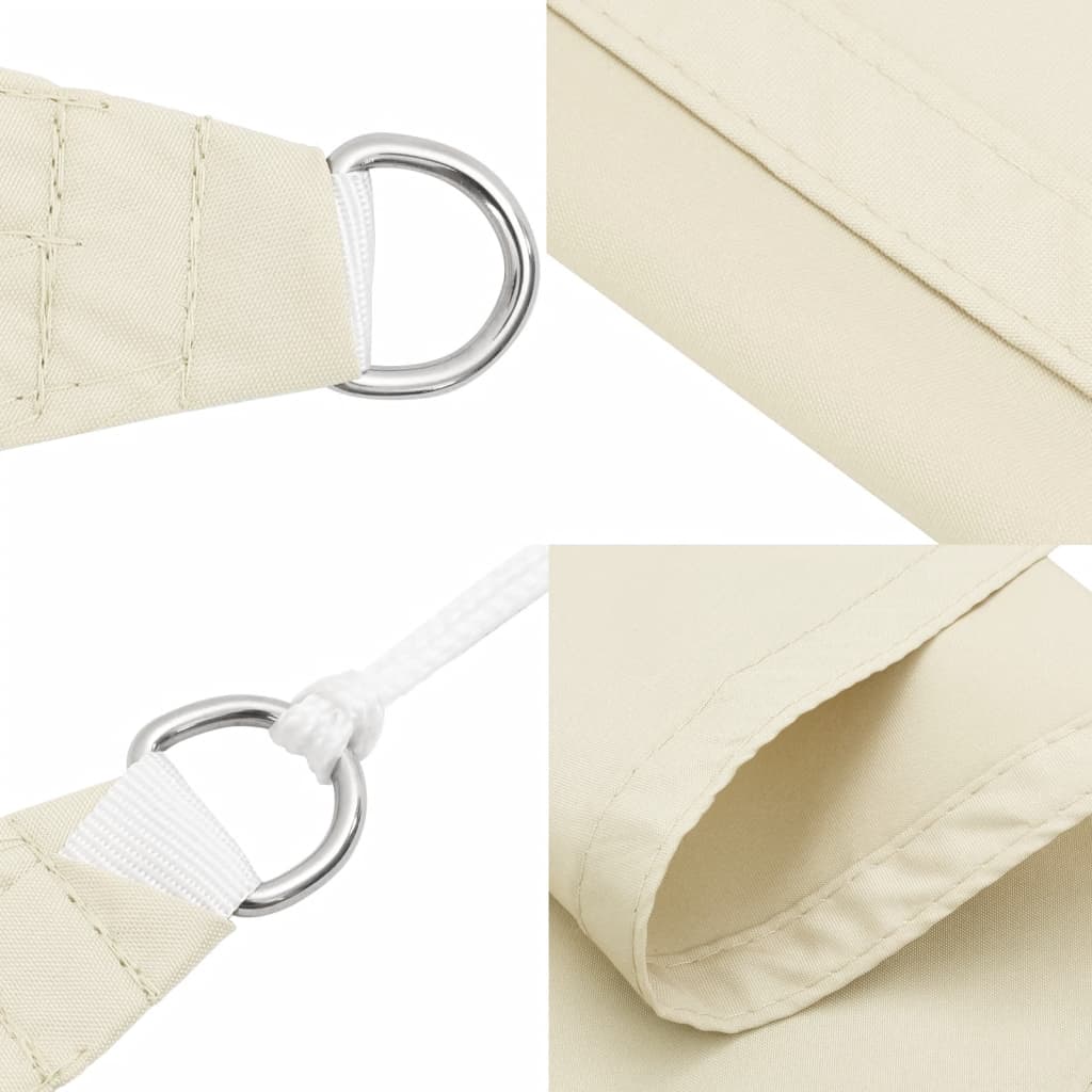 Sonnensegel Oxford-Gewebe Quadratisch 3,6x3,6 m Creme