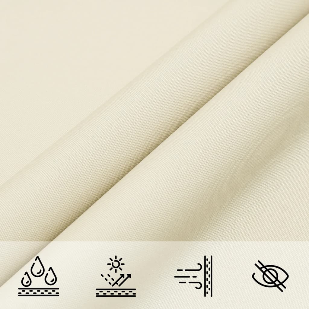 Sonnensegel Oxford-Gewebe Rechteckig 2x4 m Creme - Pazzar.ch