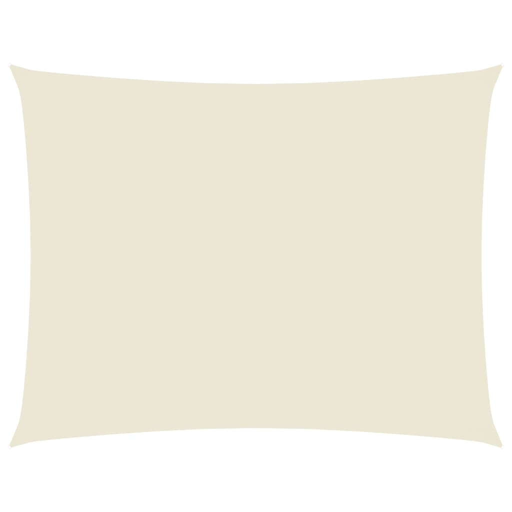 Sonnensegel Oxford-Gewebe Rechteckig 4x6 m Creme - Pazzar.ch