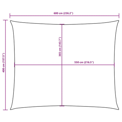 Sonnensegel Oxford-Gewebe Rechteckig 4x6 m Terracotta - Pazzar.ch