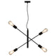 Deckenleuchte mit Glühlampen 2 W Schwarz E27