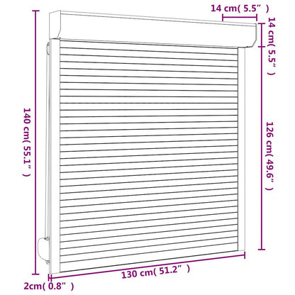 Rollladen Aluminium 130x140 cm Anthrazit - Pazzar.ch