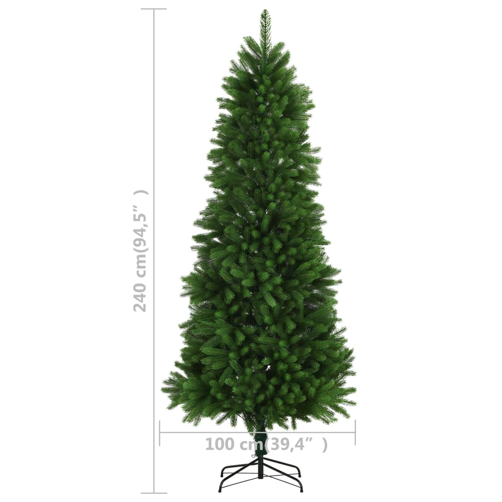 Künstlicher Weihnachtsbaum Naturgetreue Nadeln 240 cm Grün - Pazzar.ch