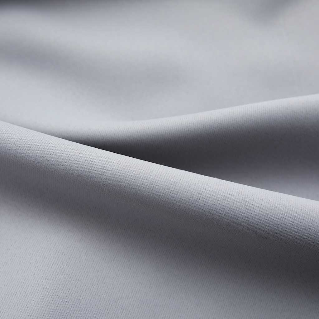 Verdunkelungsvorhänge mit Haken 2 Stk. Grau 140x225cm - Pazzar.ch