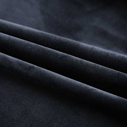 Verdunkelungsvorhänge mit Haken 2 Stk. Samt Schwarz 140x175 cm
