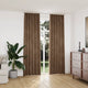 Verdunkelungsvorhänge mit Haken 2 Stk. Samt Beige 140x245 cm