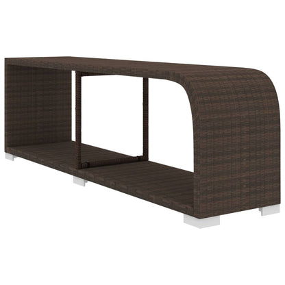 10-tlg. Garten-Lounge-Set mit Auflagen Poly Rattan Braun - Pazzar.ch