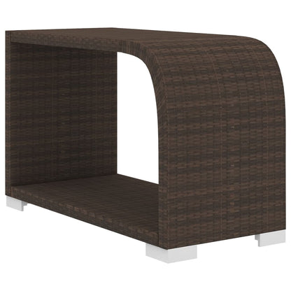 10-tlg. Garten-Lounge-Set mit Auflagen Poly Rattan Braun - Pazzar.ch