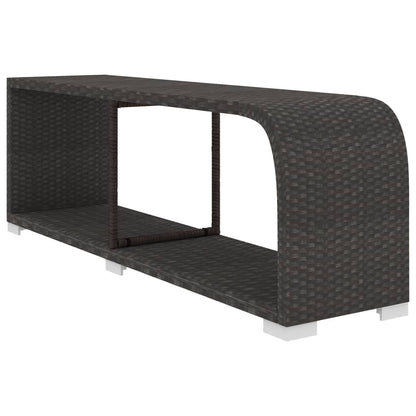 10-tlg. Garten-Lounge-Set mit Auflagen Poly Rattan Schwarz - Pazzar.ch