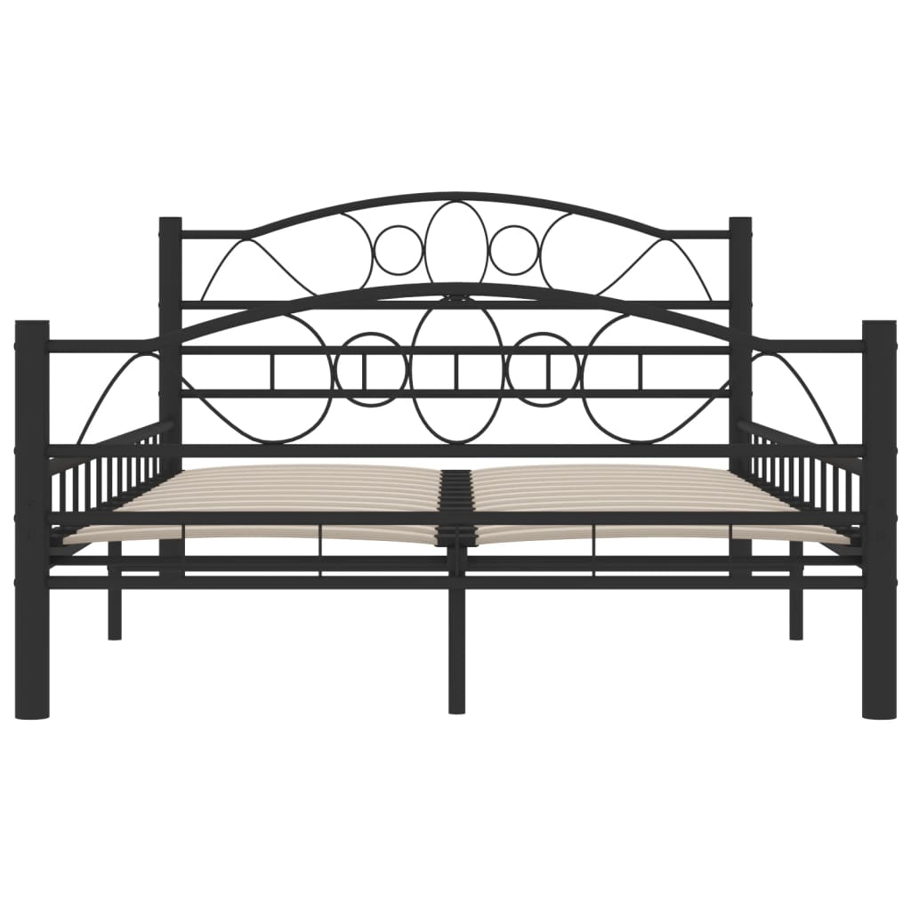 Bettgestell Schwarz Stahl 120x200 cm