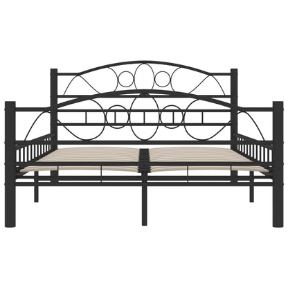 Bettgestell Schwarz Stahl 120x200 cm - Pazzar.ch