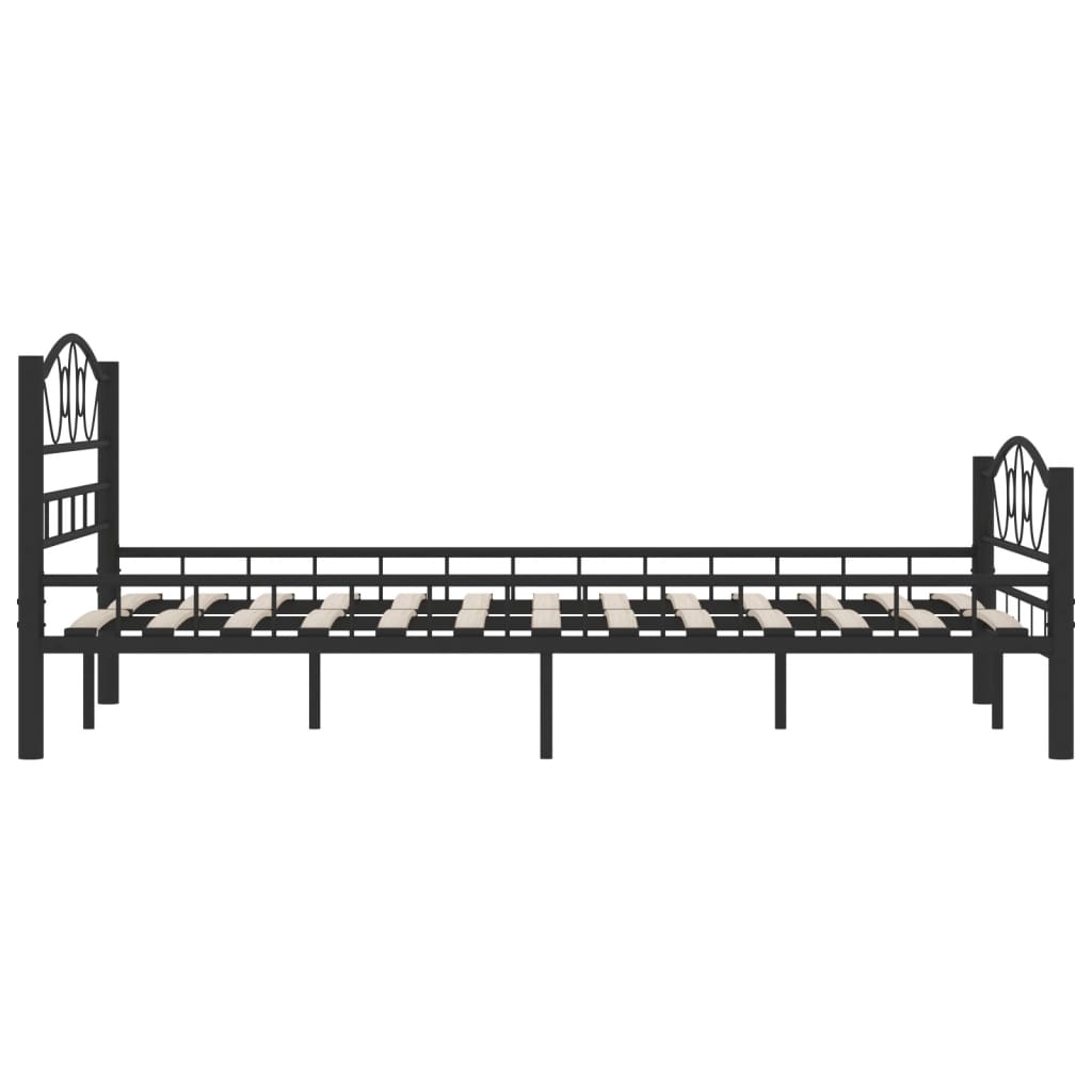 Bettgestell Schwarz Stahl 120x200 cm - Pazzar.ch