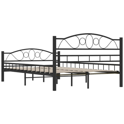 Bettgestell Schwarz Stahl 120x200 cm - Pazzar.ch