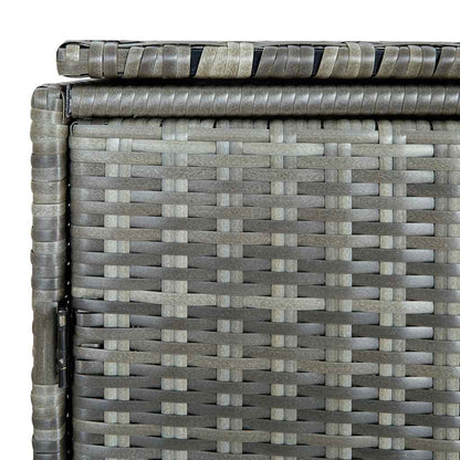Mülltonnenbox für 2 Tonnen Poly Rattan Anthrazit 148×77×111 cm - Pazzar.ch