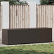 Gartenbox Poly Rattan 200x50x60 cm Braun