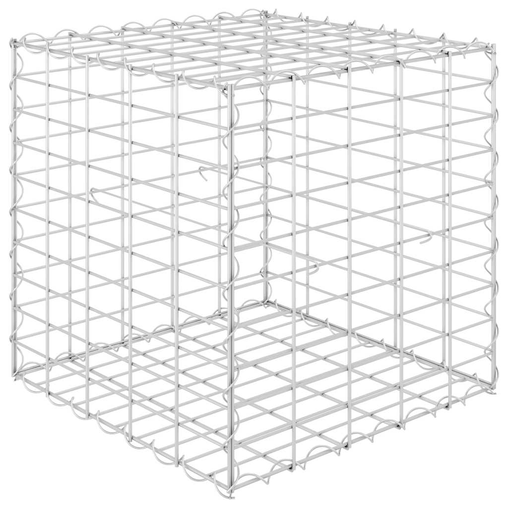 Würfel-Gabionen-Hochbeet Stahldraht 50x50x50 cm - Pazzar.ch