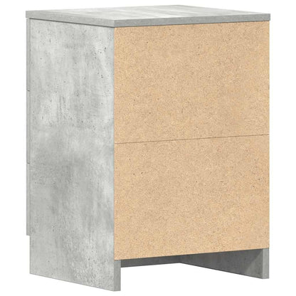 Nachttische 2 Stk. Betongrau 38x35x56 cm Holzwerkstoff