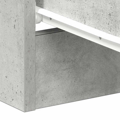 Nachttische 2 Stk. Betongrau 38x35x56 cm Holzwerkstoff