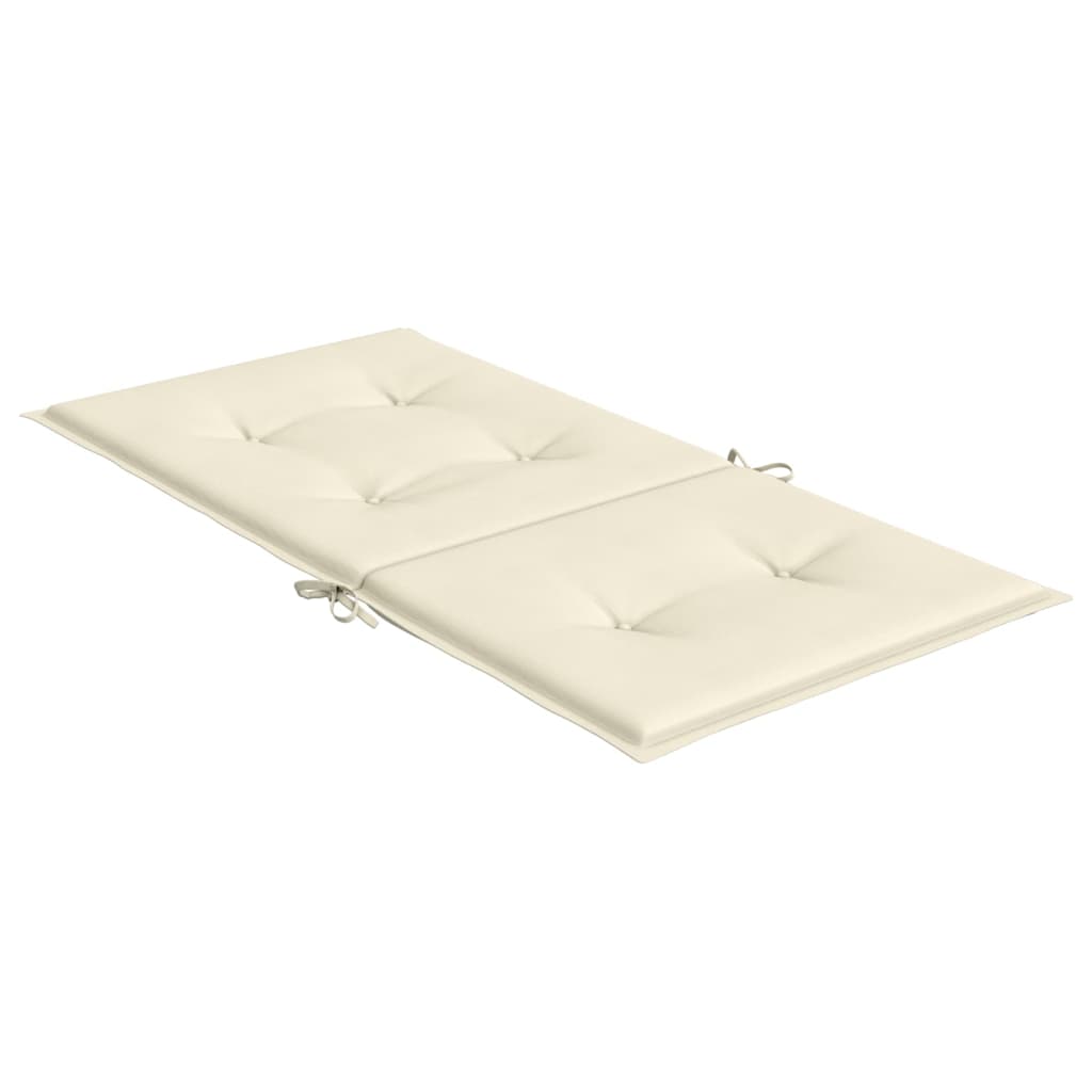 Gartenstuhlauflagen für Niedriglehner 4 Stk. Creme 100x50x3 cm - Pazzar.ch