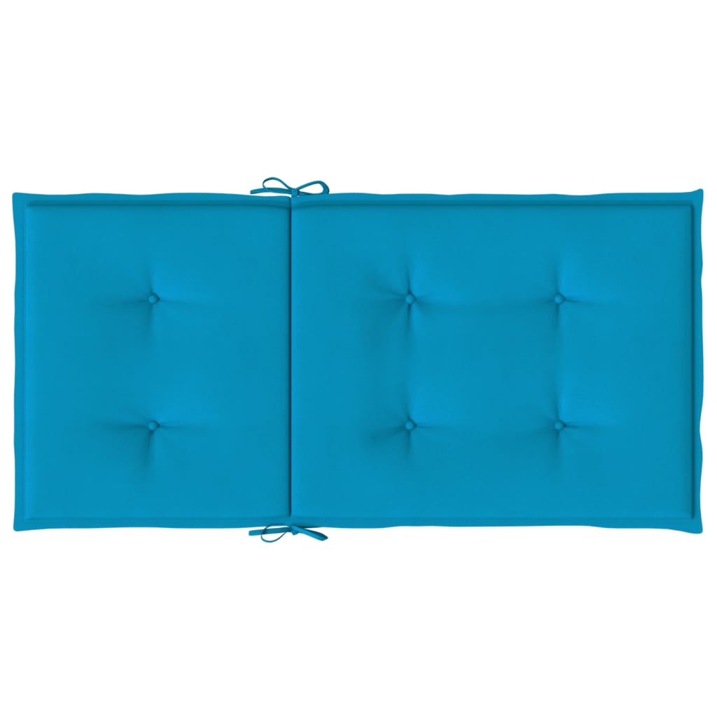 Gartenstuhlauflagen für Niedriglehner 2 Stk. Blau 100x50x3 cm - Pazzar.ch