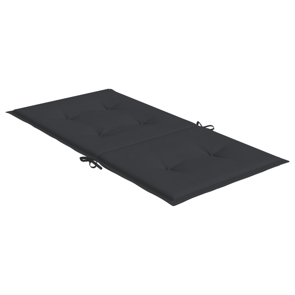 Gartenstuhlauflagen für Niedriglehner 2 Stk. Schwarz 100x50x3cm - Pazzar.ch