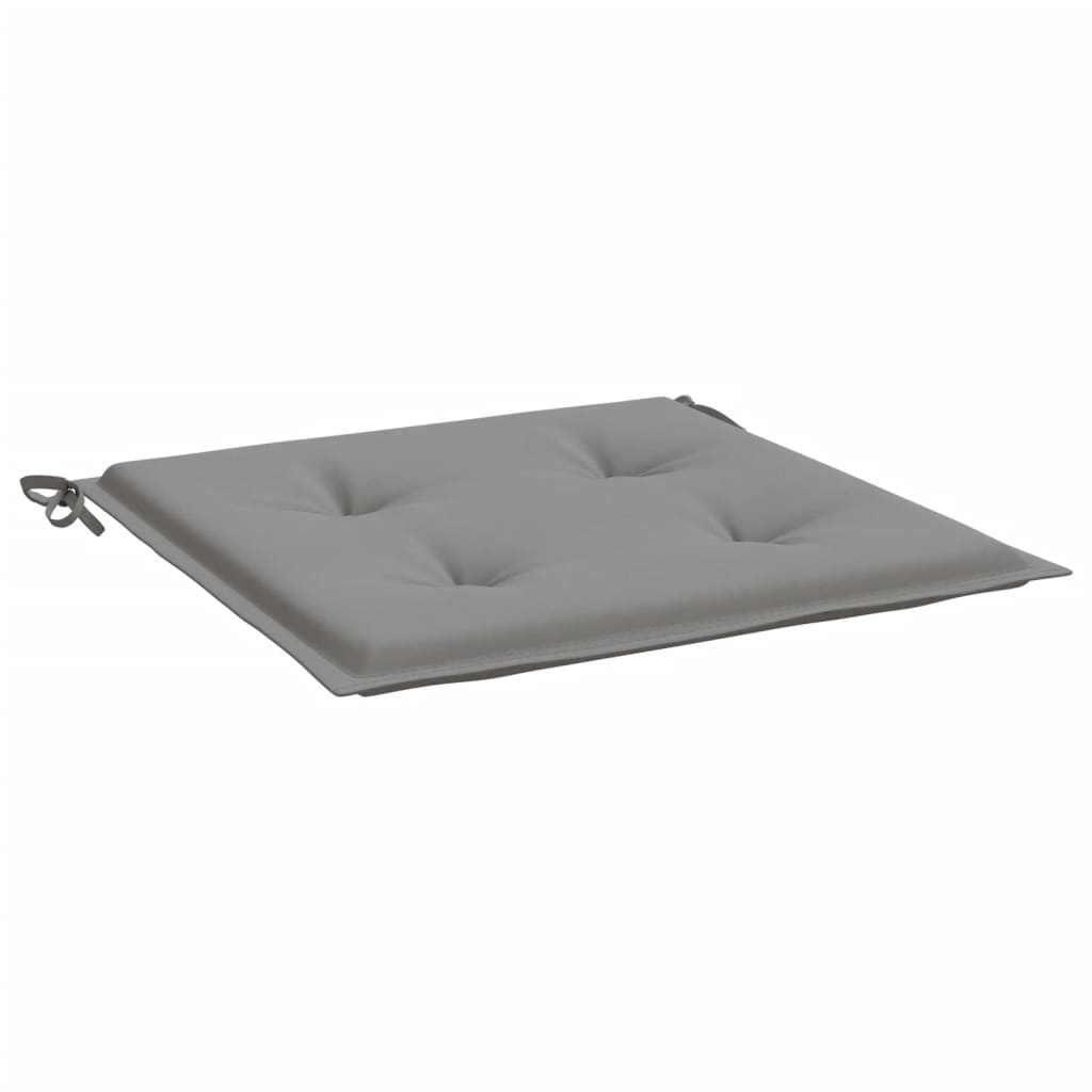 Gartenstuhl-Kissen 2 Stk. Grau 50x50x3 cm Oxford-Gewebe