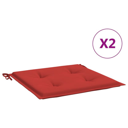 Gartenstuhl-Kissen 2 Stk. Rot 50x50x3 cm Oxford-Gewebe - Pazzar.ch