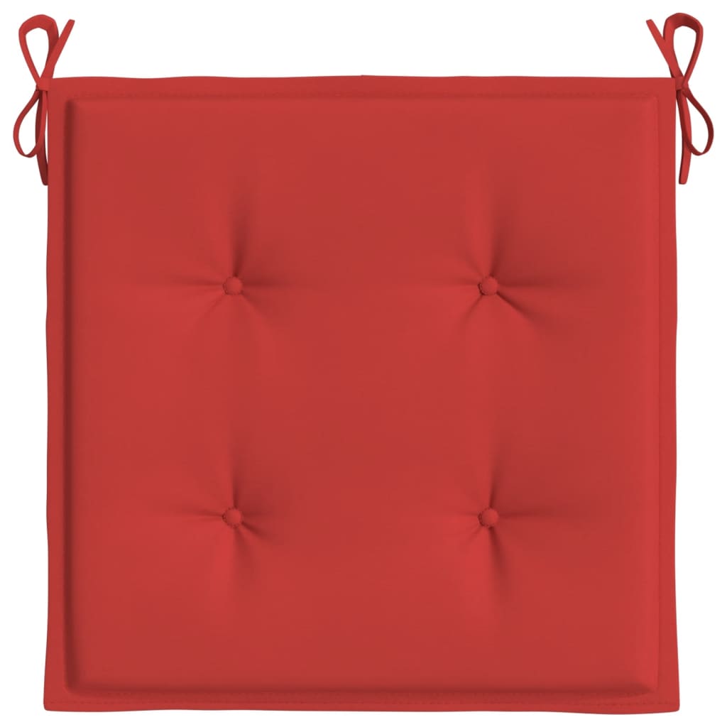 Gartenstuhl-Kissen 2 Stk. Rot 50x50x3 cm Oxford-Gewebe - Pazzar.ch