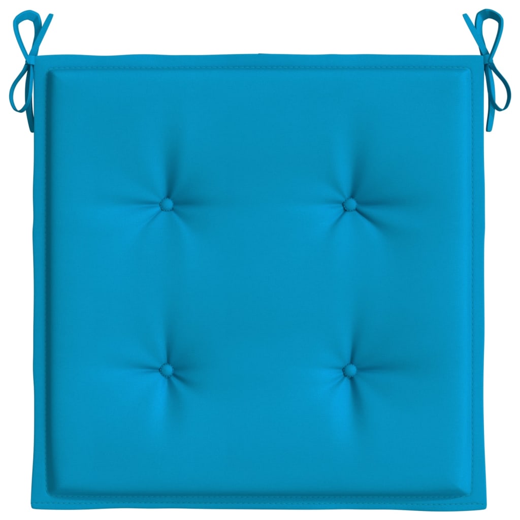 Gartenstuhl-Kissen 2 Stk. Blau 50x50x3 cm Oxford-Gewebe