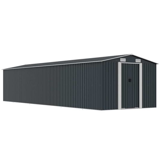 Gerätehaus Anthrazit 257x990x181 cm Verzinkter Stahl