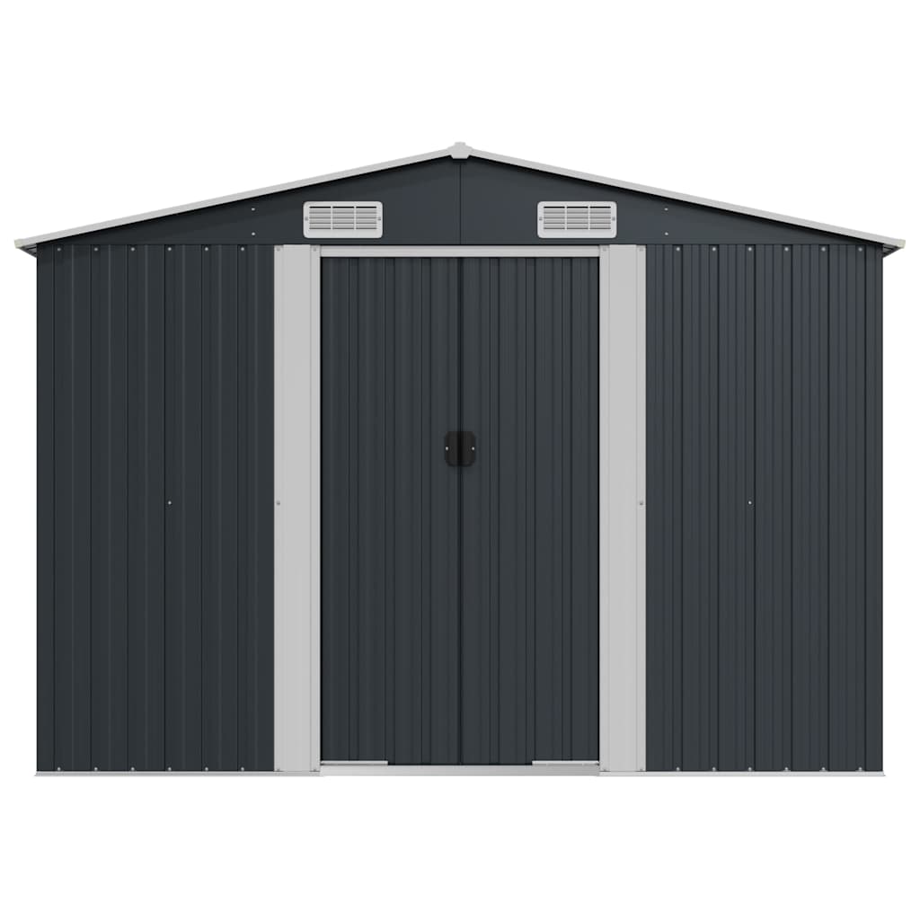 Gerätehaus Anthrazit 257x990x181 cm Verzinkter Stahl