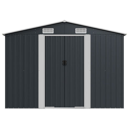 Gerätehaus Anthrazit 257x990x181 cm Verzinkter Stahl