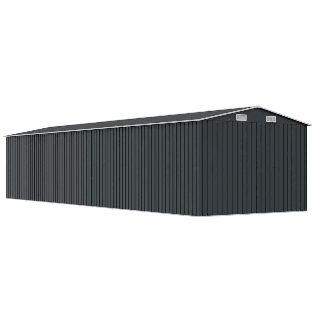 Gerätehaus Anthrazit 257x990x181 cm Verzinkter Stahl