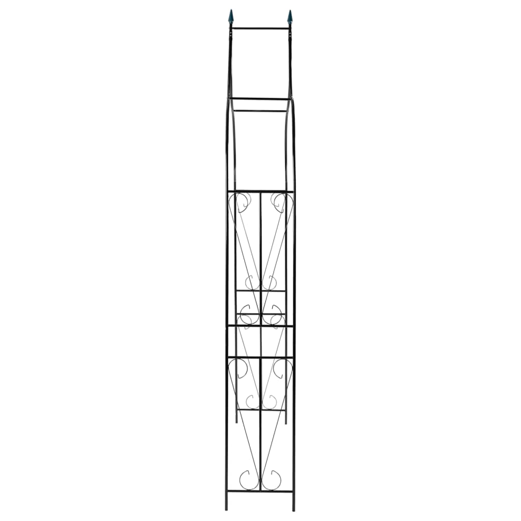 Rosenbogen Dunkelgrün 120x38x258 cm Eisen