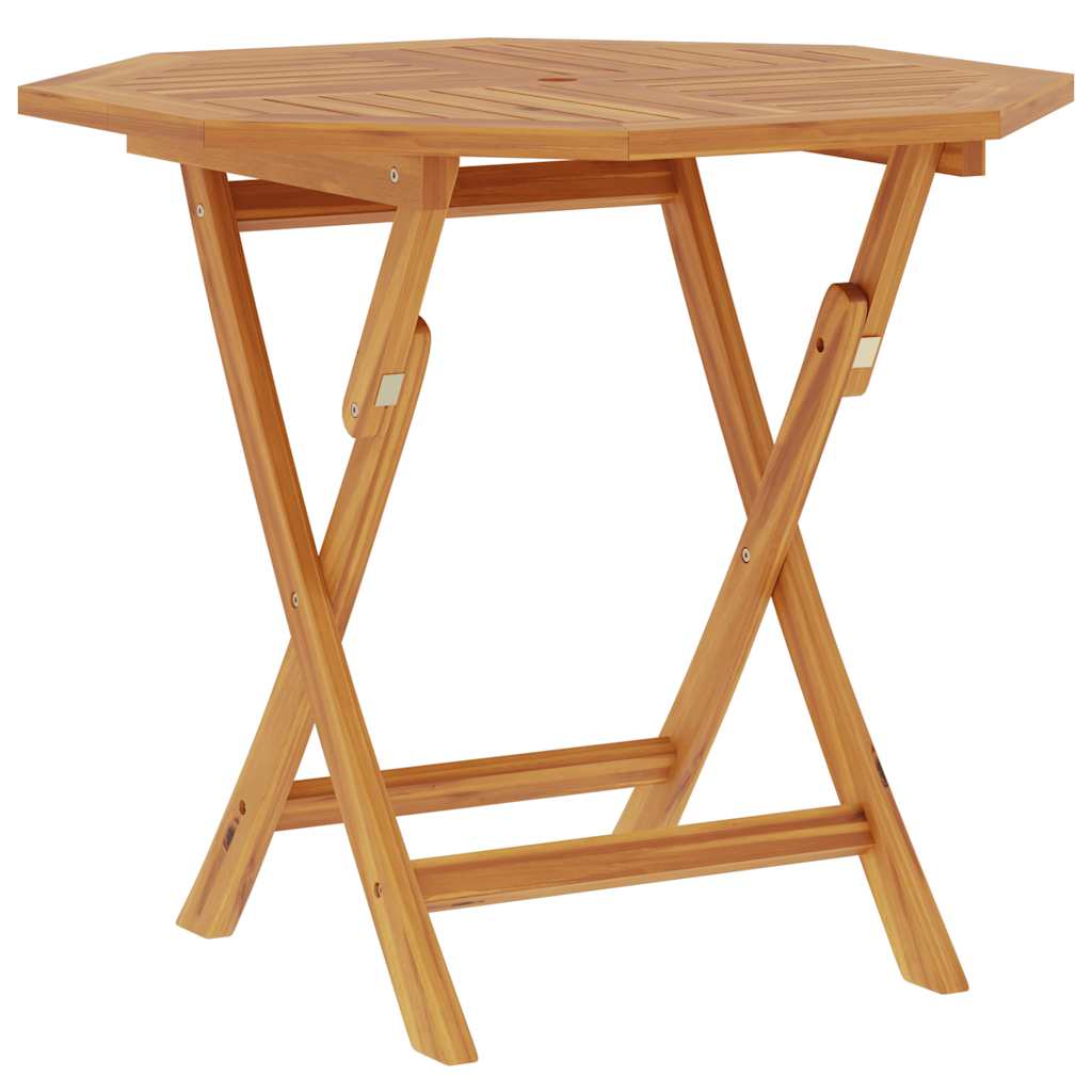 Klappbarer Gartentisch 85x85x76 cm Teak Massivholz