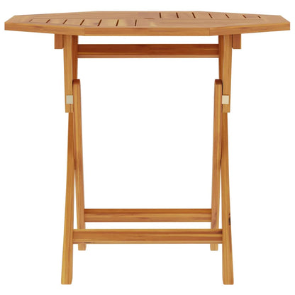 Klappbarer Gartentisch 85x85x76 cm Teak Massivholz
